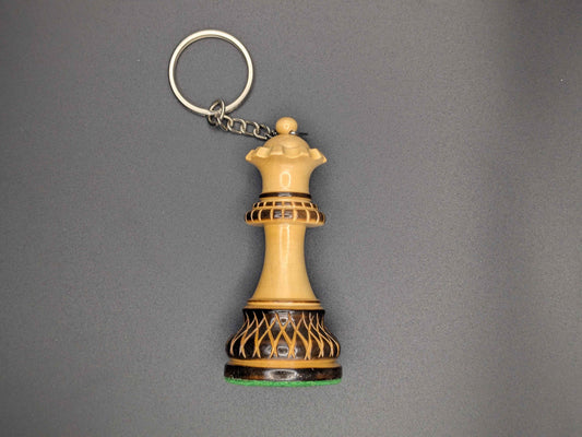 チェス キーホルダー クイーン 焼き印付き