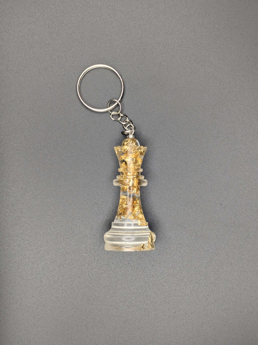 チェス チェスキーホルダー エポキシ樹脂 金箔