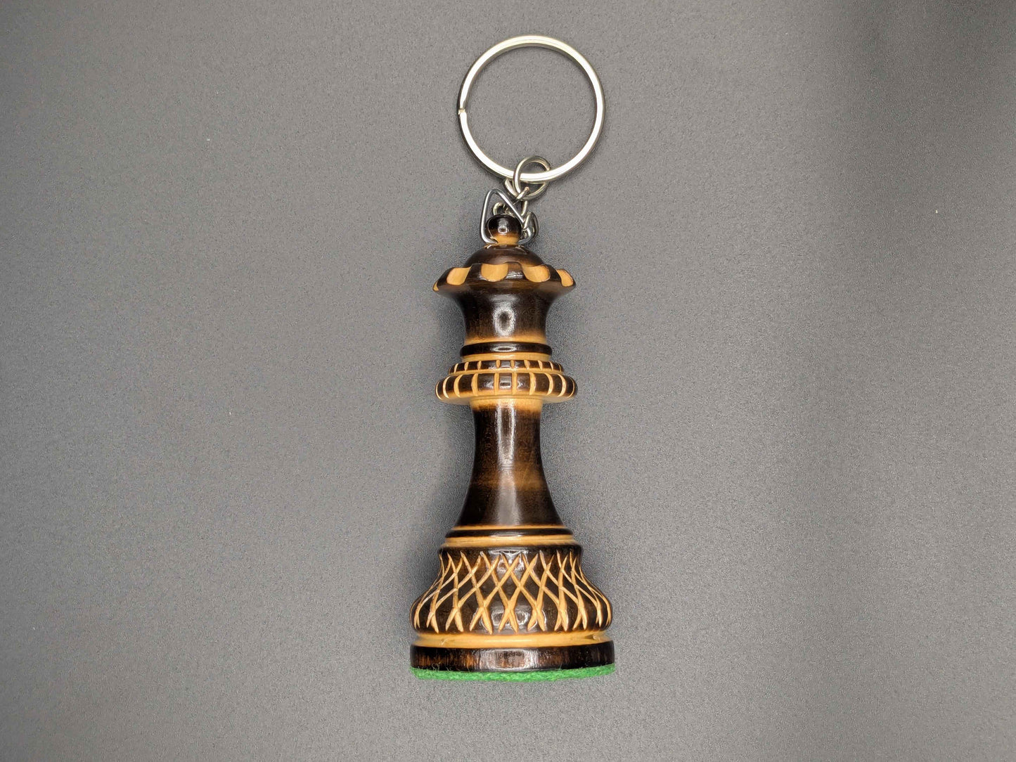 チェス　キーホルダー　クイーン　焼き印付き