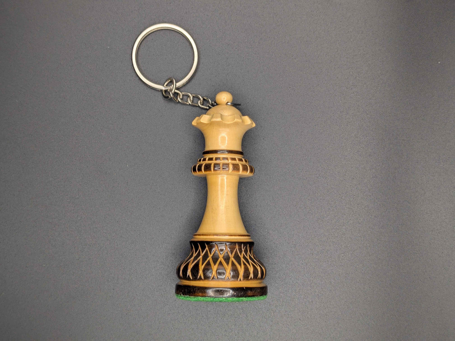 チェス　キーホルダー　クイーン　焼き印付き