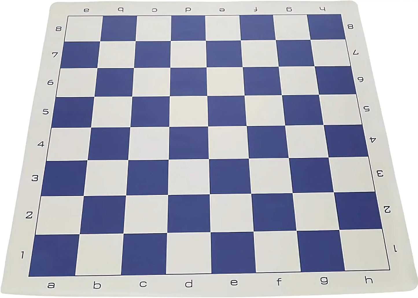 チェスセット　PVCチェスマット　ブルー　プラスチックチェス駒　クイーン２個付き