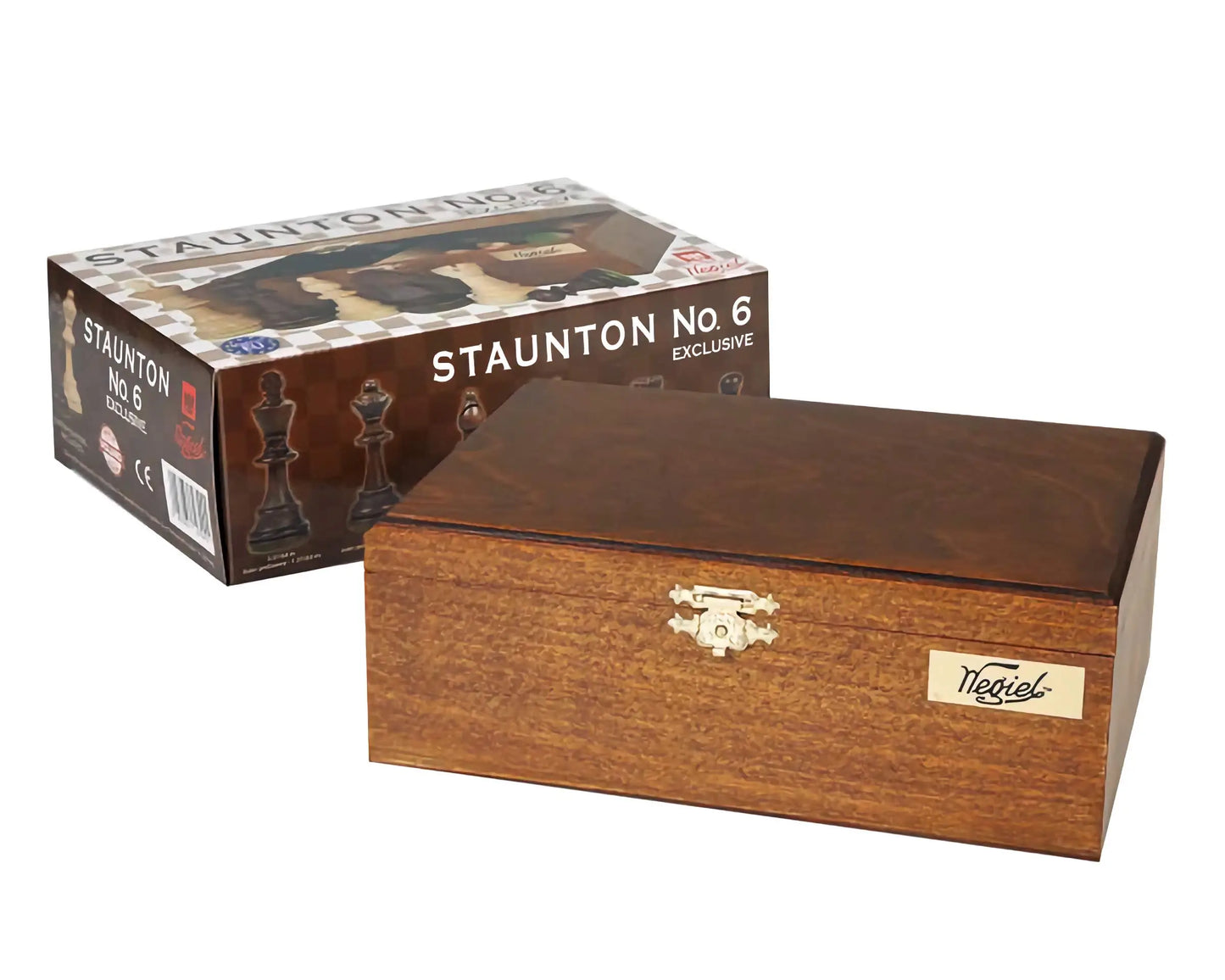 WEGIEL　高級チェス駒　Staunton　(スタントン)　No.6　収納箱付き
