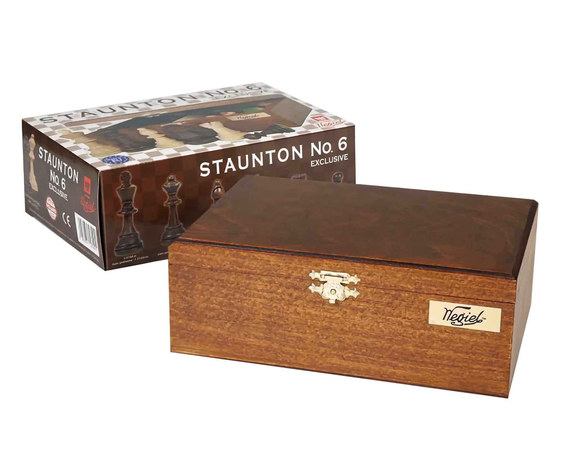 WEGIEL　高級チェス駒　Staunton　(スタントン)　No.6　収納箱付き
